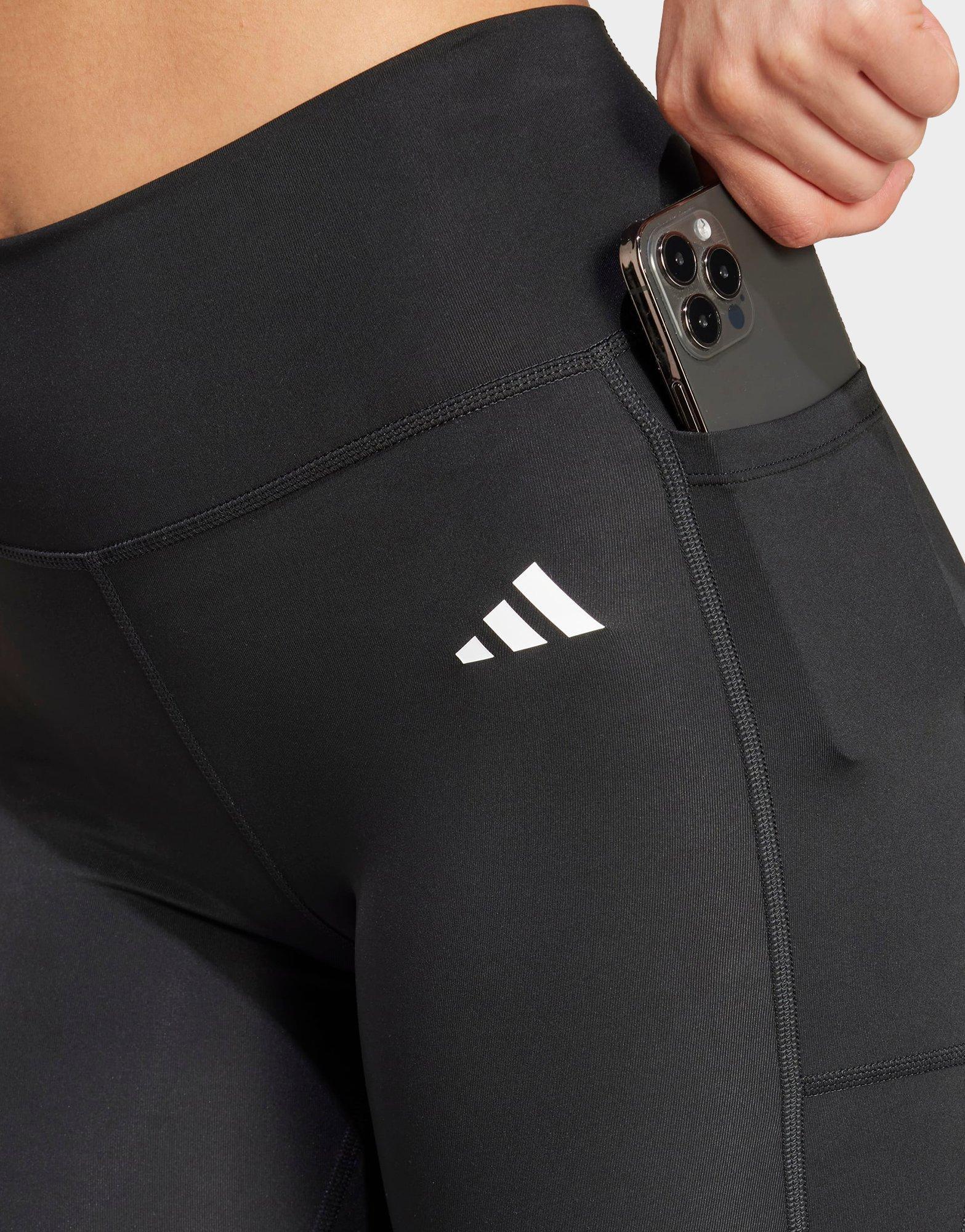 adidas Optimé Essentials Stash Pocket Full-Length Leggings - Image 4